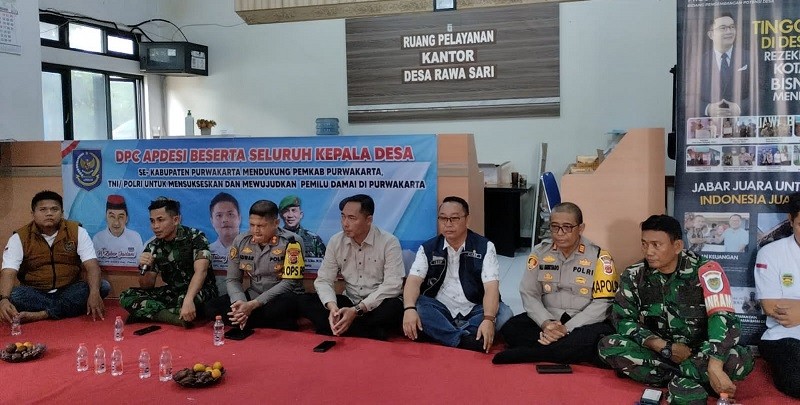 Gandeng TNI-POLRI, APDESI Purwakarta Turut Serta Sukseskan Pemilu 2024 Damai