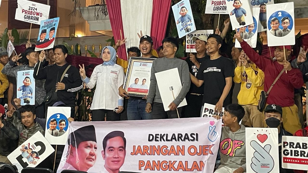 Dukung Prabowo-Gibran, Jaringan Ojek Pangkalan Minta Lapangan Pekerjaan Dibuka dan BBM Tidak Naik 