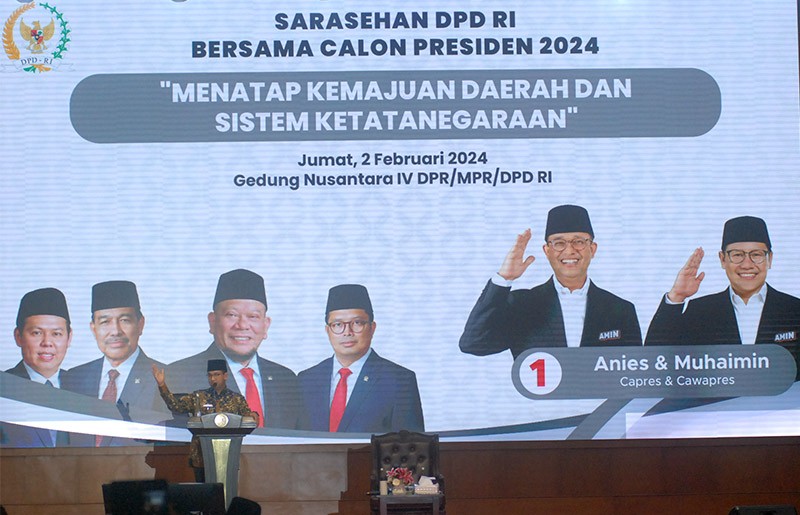 DPD RI Gelar Saresehan Hadirkan Tiga Calon Presiden 2024