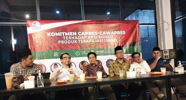 Dukung Palestina, Relawan Capres-cawapres Sepakat Boikot Produk Terafiliasi Israel 