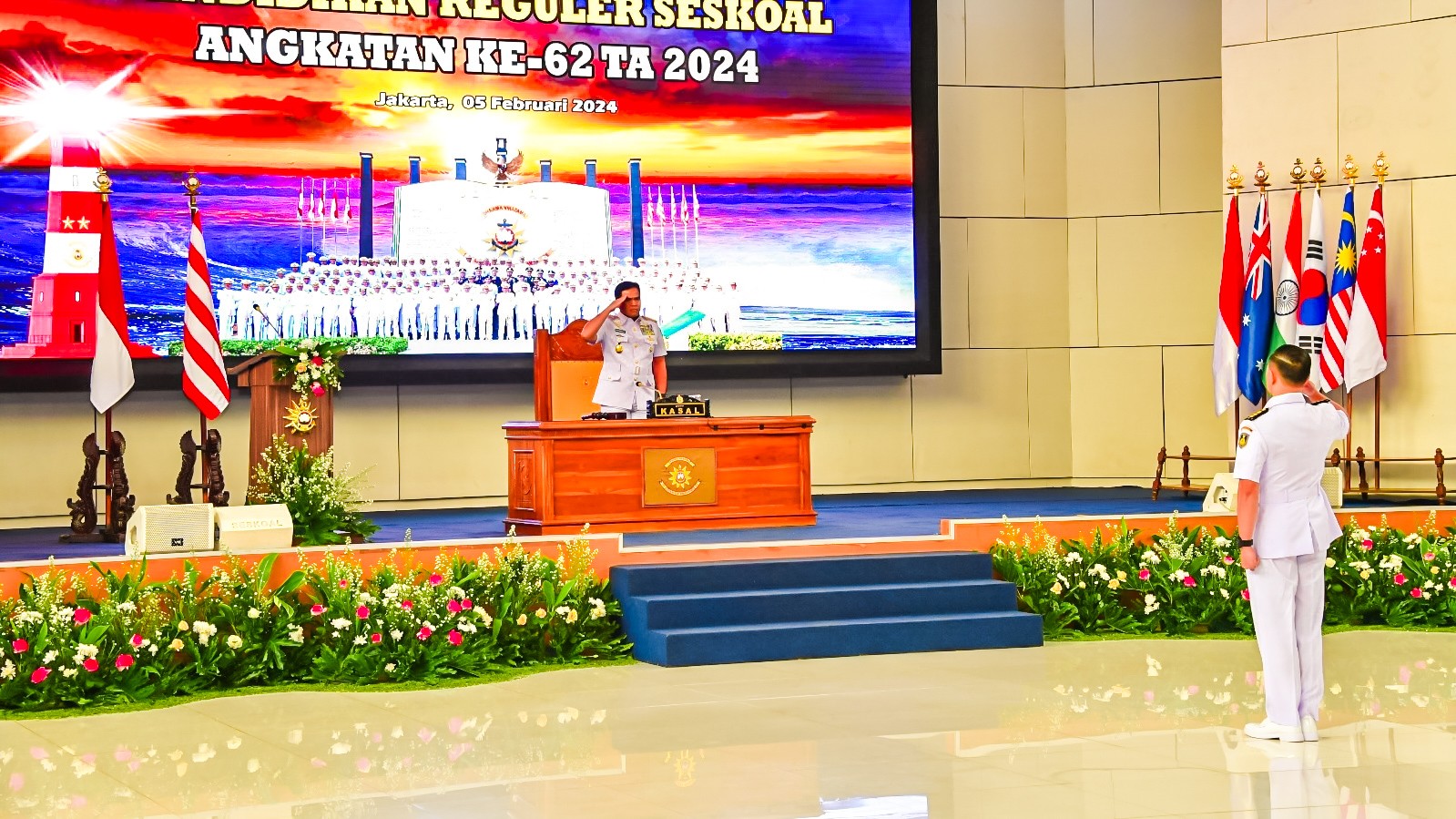 Dankodiklatal Hadiri Pembukaan Dikreg Seskoal Angkatan 62