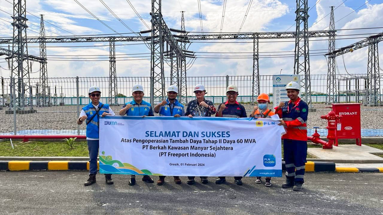 Kebutuhan Meningkat, PLN Operasikan Tambah Daya Listrik Menjadi 60 MVA PT Freeport Indonesia