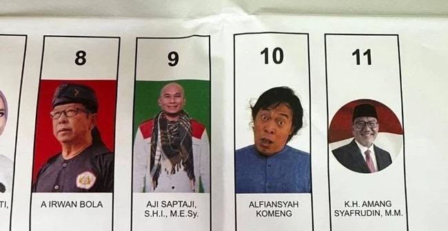 Nyeleneh, Foto Komeng di Surat Suara Pemilu 2024 Tetap Uhuy
