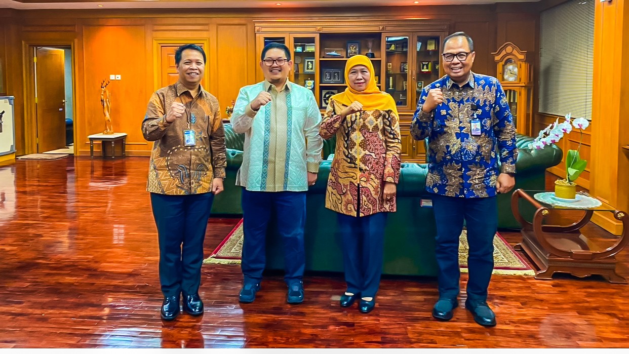 Silaturahmi dengan Kepala KPw BI, Khofifah Apresiasi Peran Aktif Kembangkan OPOP di Jatim