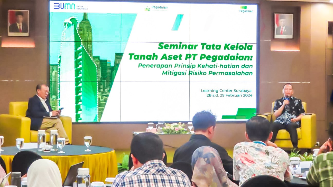 12 Kanwil PT Pegadaian se-Indonesia Ikuti Seminar Tata Kelola Tanah Aset di Surabaya