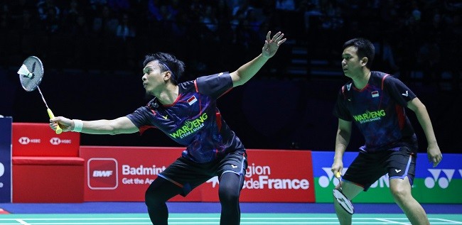Hendra/Ahsan Terhenti di French Open 2024