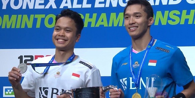 Kalahkan Ginting, Jonatan Juara All England 2024