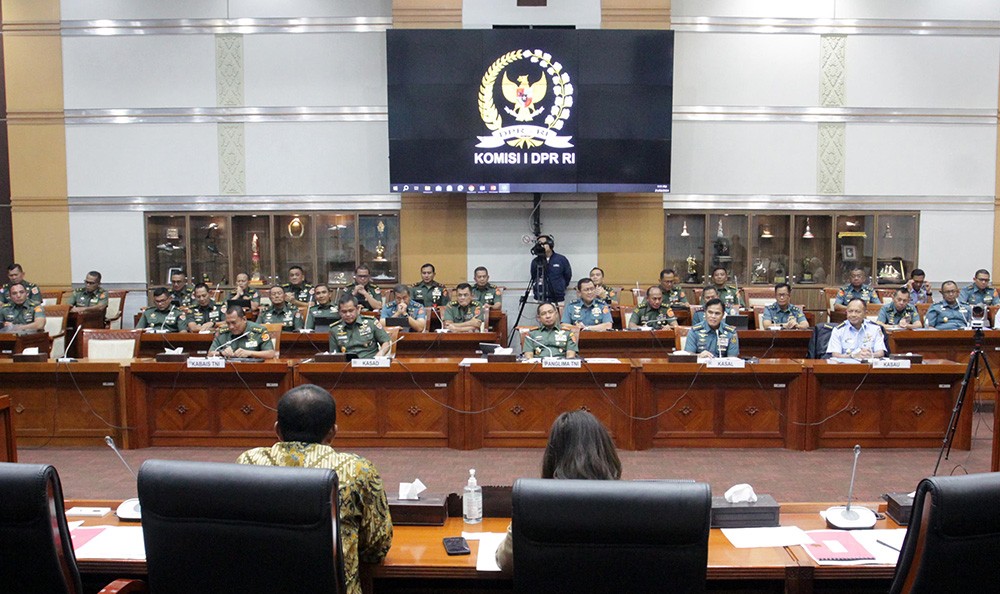 Panglima TNI Raker Dengan Komisi I DPR RI