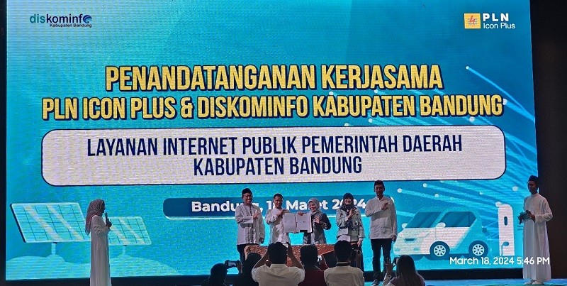 Dukung Transformasi Digital, PLN Icon Plus dan Diskominfo Kab Bandung Jalin Kerja Sama 