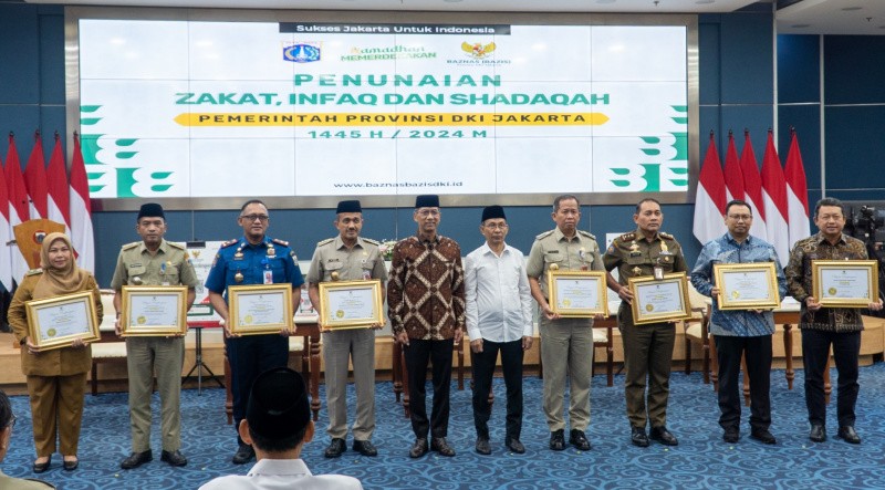 Bank DKI Terima Apresiasi Sebagai Mitra Strategis 2023 Baznas Bazis Provinsi DKI Jakarta*