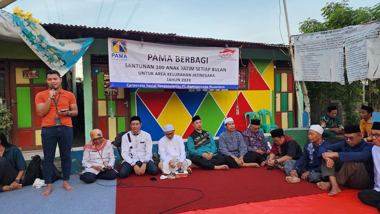 Sambut Ramadhan 1445 Hijriyah, PAMA Gelar Santunan Anak Yatim dan Duafa di 2 Lokasi Kelurahan Jatinegara