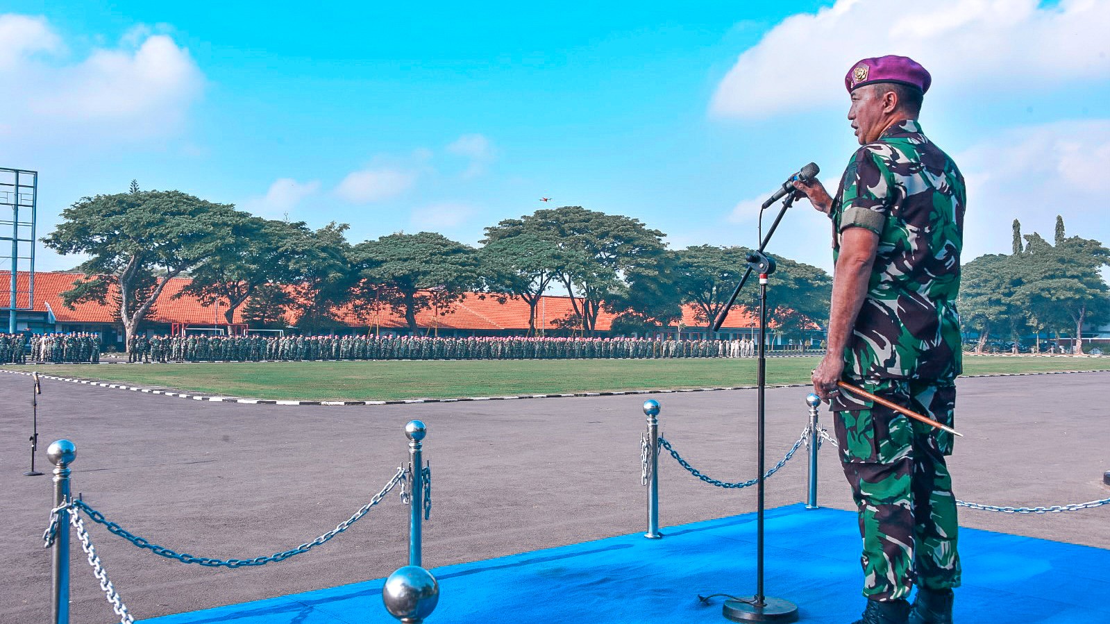 Halal Bihalal Warnai Hari Pertama Masuk Kerja Prajurit dan PNS Kodiklatal