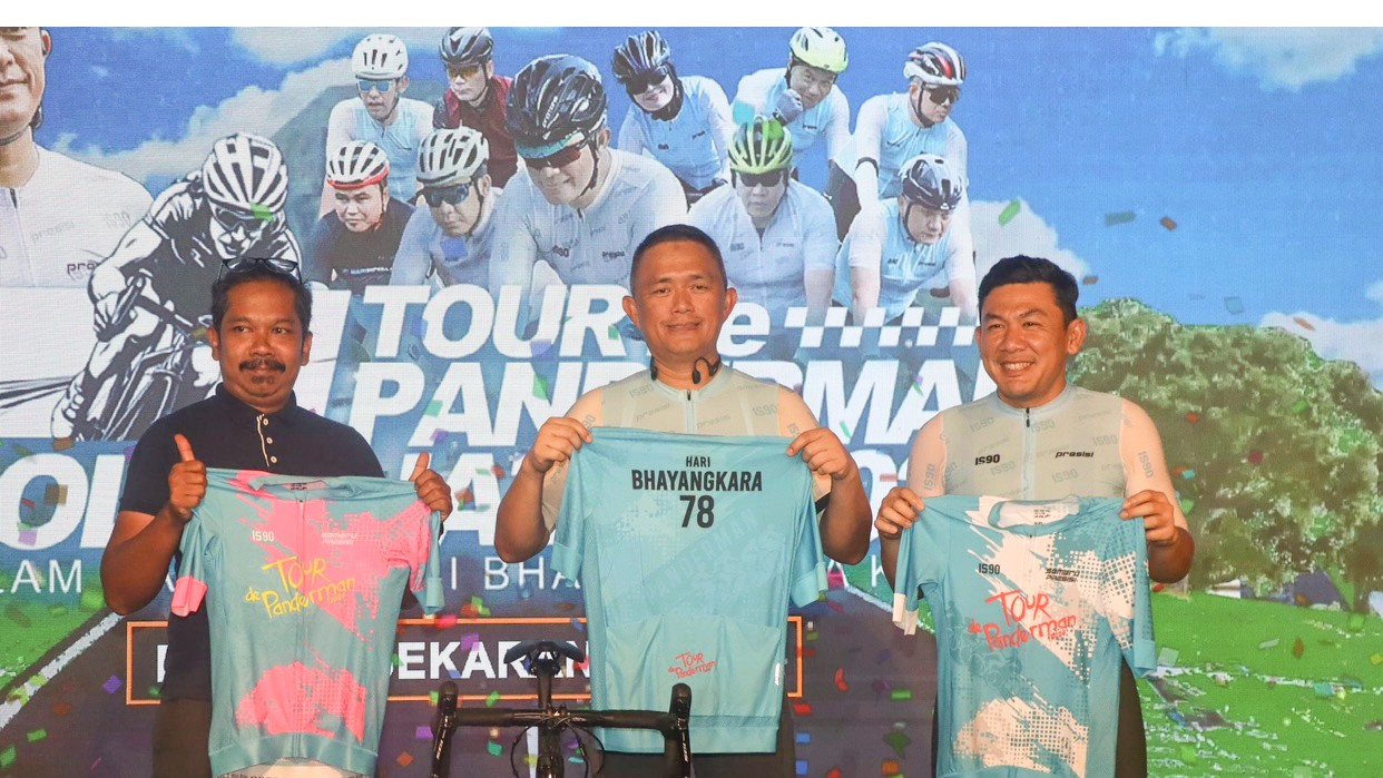Kapolda Jatim Resmikan Lomba Bersepeda Tour De Panderman Polda Jatim
