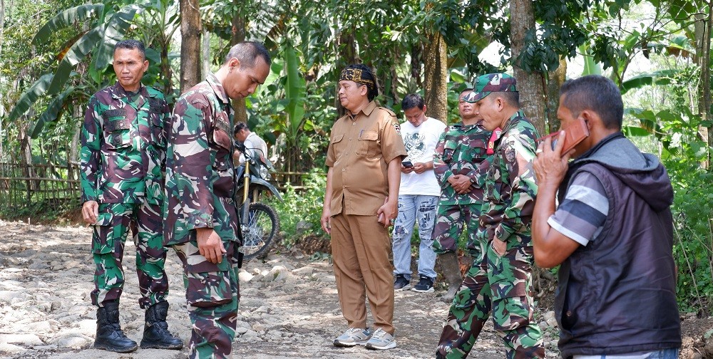 Pra TMMD Ke 120, Dandim 0619/Pwk Monitoring Lokasi TMMD di Wilayah Desa Gurudug