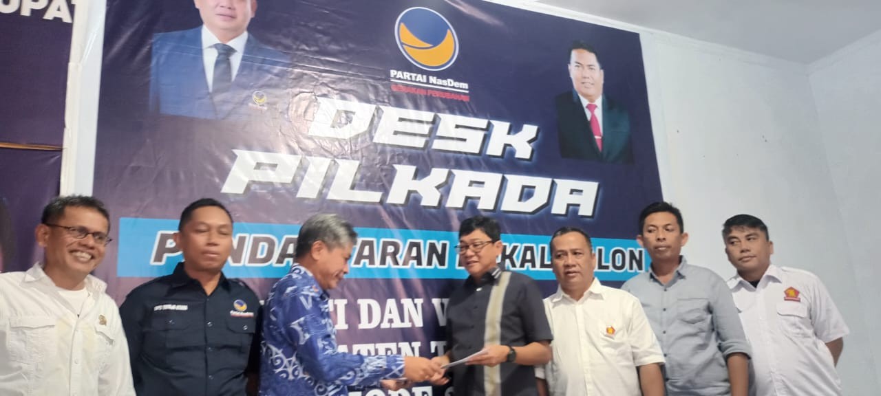 Bursa Pilkada, Wakil Bupati Toraja Utara Pendaftar Pertama Di Partai NasDem