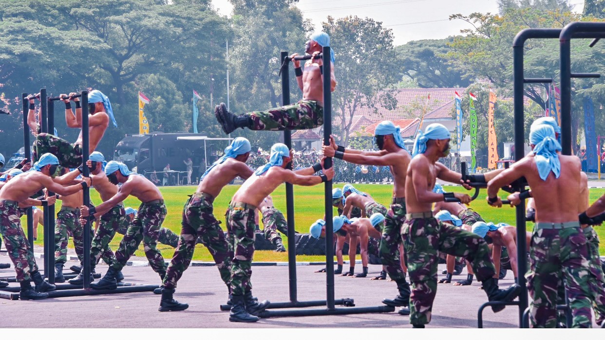Dankodiklatal Saksikan Gladi Bersih Upacara Hardikal ke-78
