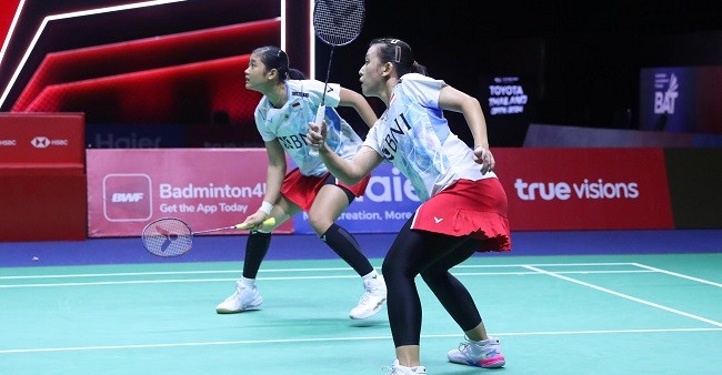 Kalah Ditangan Tuan Rumah, Ana/Tiwi Runner Up Thailand Open 2024
