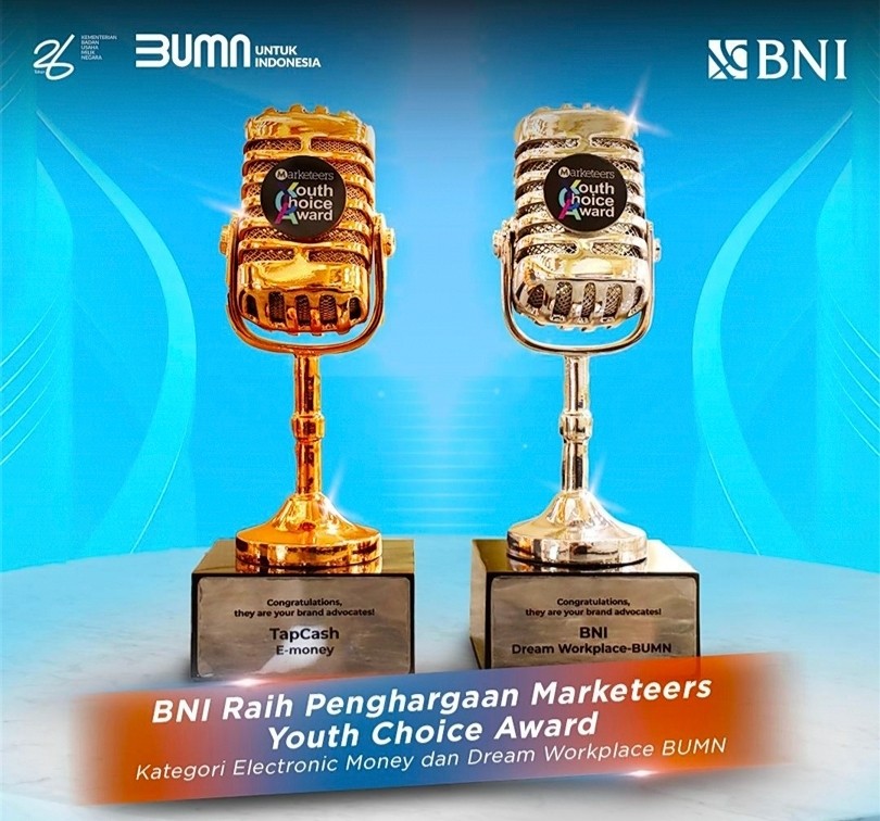 BNI Raih Dua Penghargaan Marketeers Youth Choice Award 2024