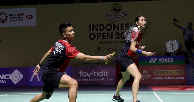 Kalahkan Unggulan Dua, Dejan/Gloria ke Perempat Final Indonesia Open 2024