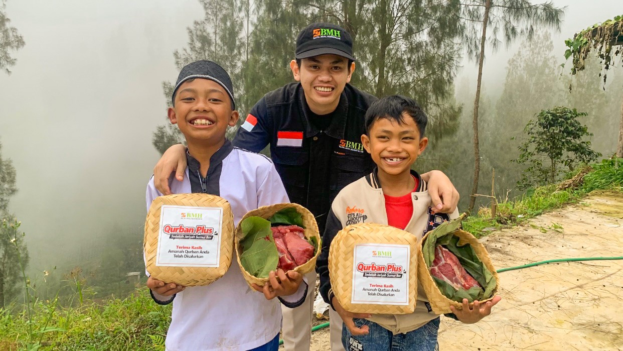 Mengintip Lokasi Distribusi Qurban BMH di Lereng Suku Tengger