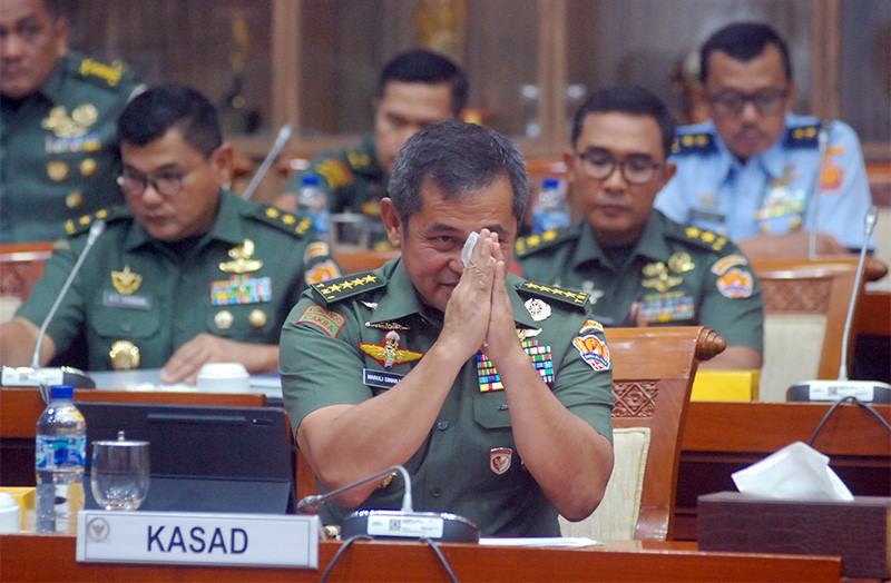 KASAD Raker Dengan Komisi I DPR RI
