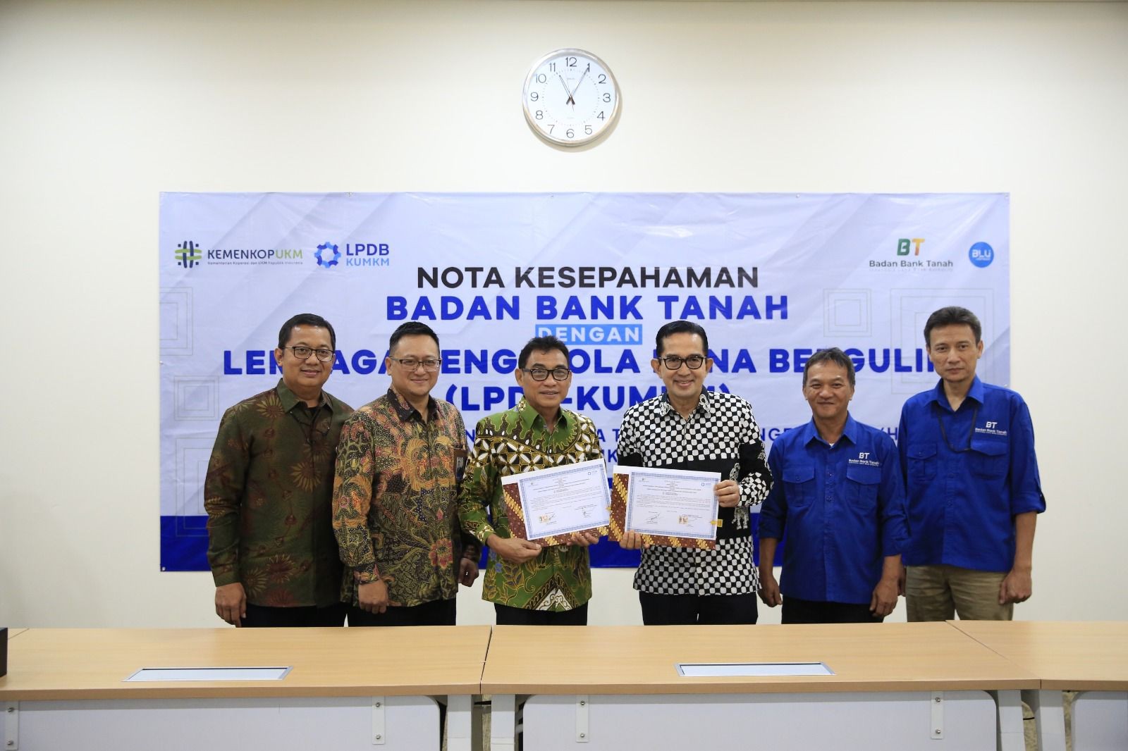 Tingkatkan Pertumbuhan Ekonomi, LPDB-KUMKM Teken MoU dengan Badan Bank Tanah