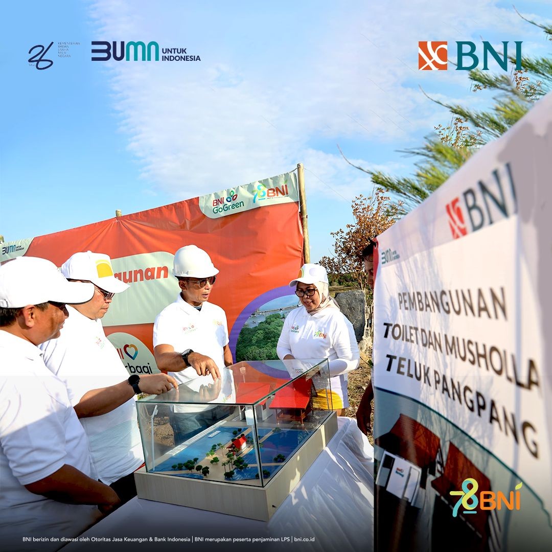 HUT ke-78, BNI Tanam 78.000 Bibit Mangrove di Teluk Pangpang