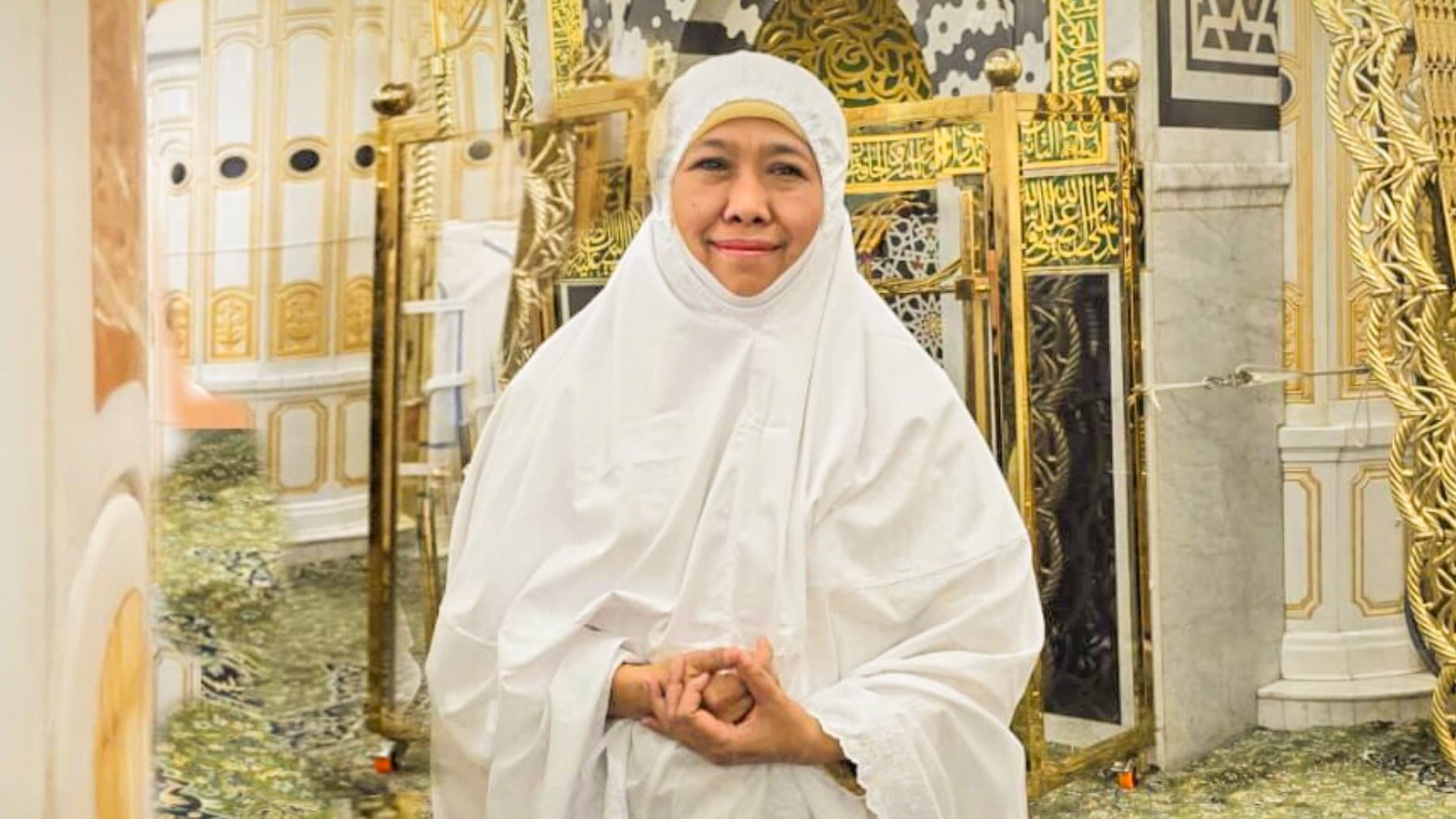 Di Tiang Aisyah, Khofifah Doakan Indonesia jadi Negeri Baldatun Thayyibatun wa Rabbun Ghafur