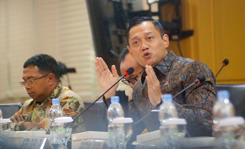 Menteri ATR Agus Harimurti Yudhoyono (AHY) Raker Dengan Komite I DPD RI