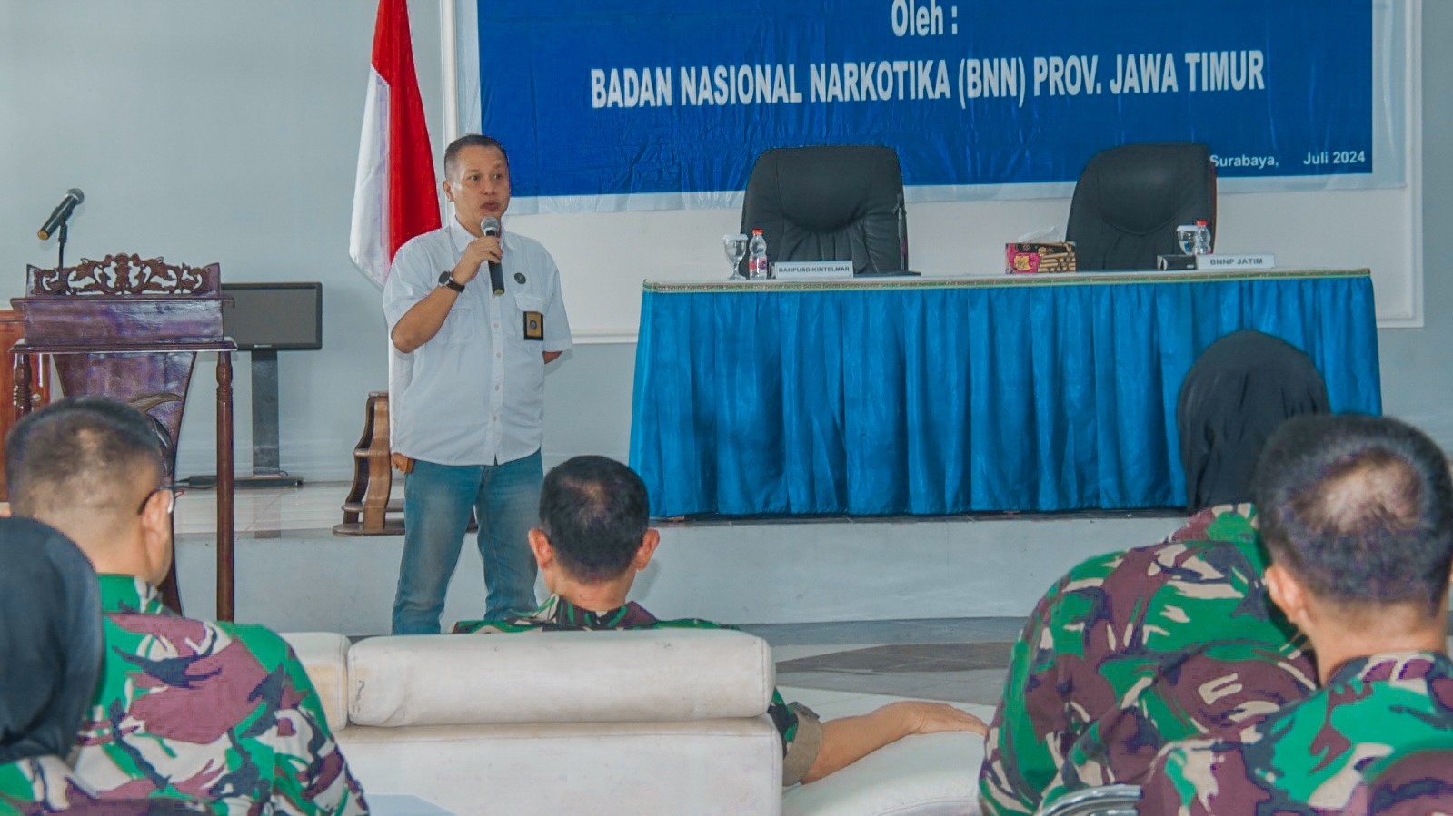 Siswa Pusdikintelmar Kodiklatal Terima Pembekalan Ancaman Narkoba
