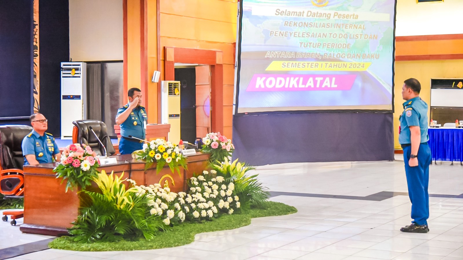 Rekonsiliasi Internal Tingkat Satker Semester I TA. 2024 UO TNI AL Ditutup di Kodiklatal