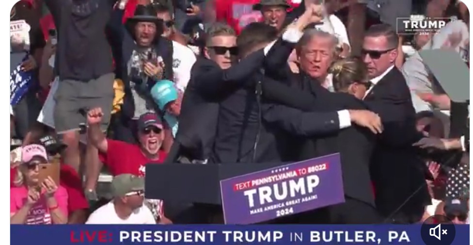 Donald Trump Ditembak Saat Berpidato di Pennsylvania, Telinganya Berlumuran Darah