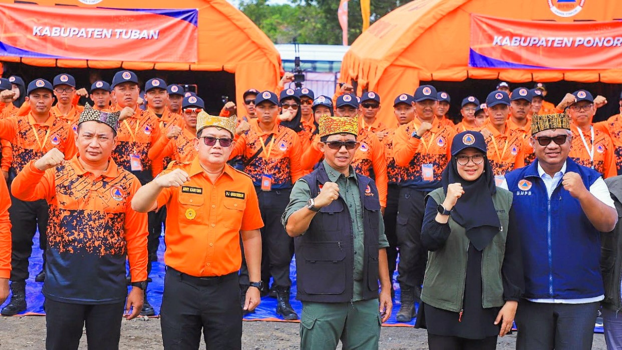 Sarasehan Penanggulangan Bencana, Pj Gubernur Sebut Logistik Kebencanaan Jatim Sangat Baik