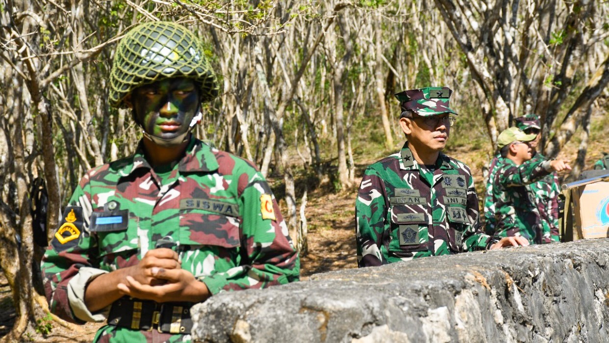 Lattek Berganda Dikmaba TNI AL Angkatan 44/1 Tingkatkan Naluri Tempur Siswa