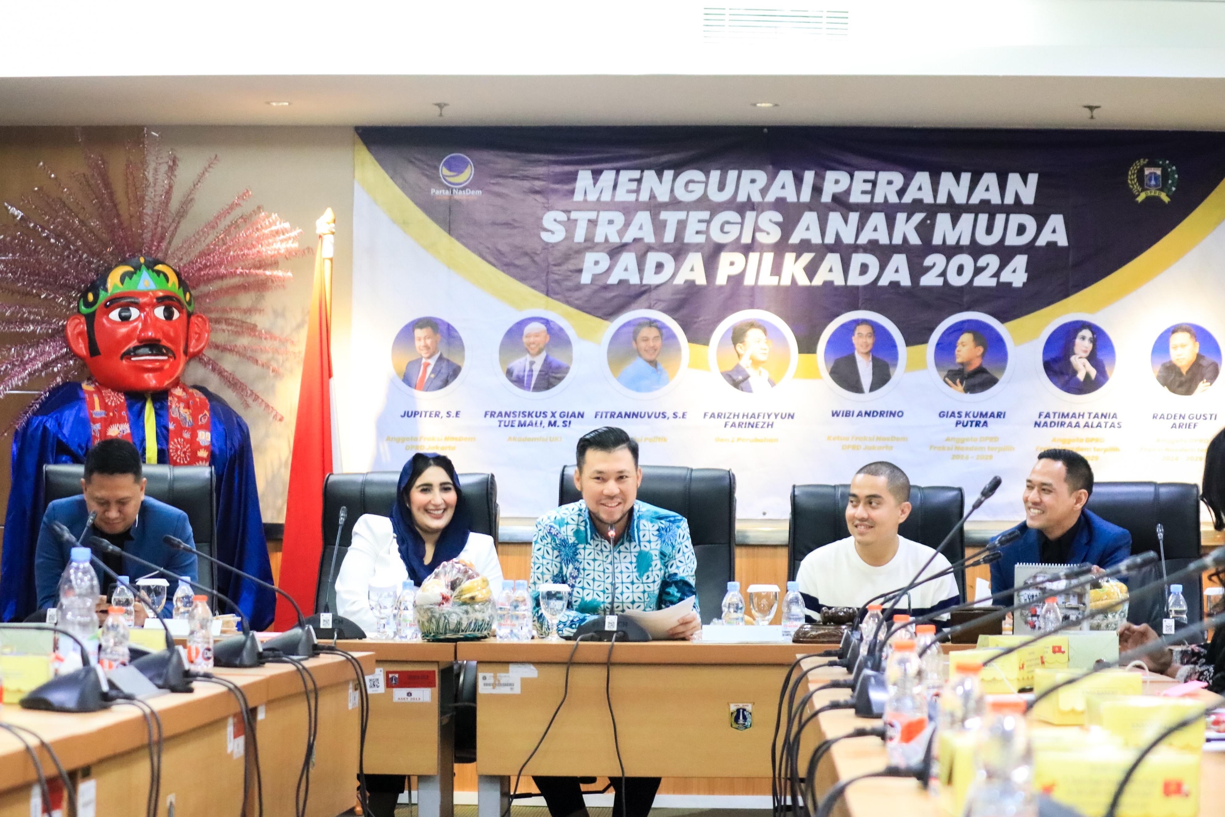 Pilkada Jakarta, MasDem Sebut Partisipasi Milenial dan Gen Z Sangat Penting