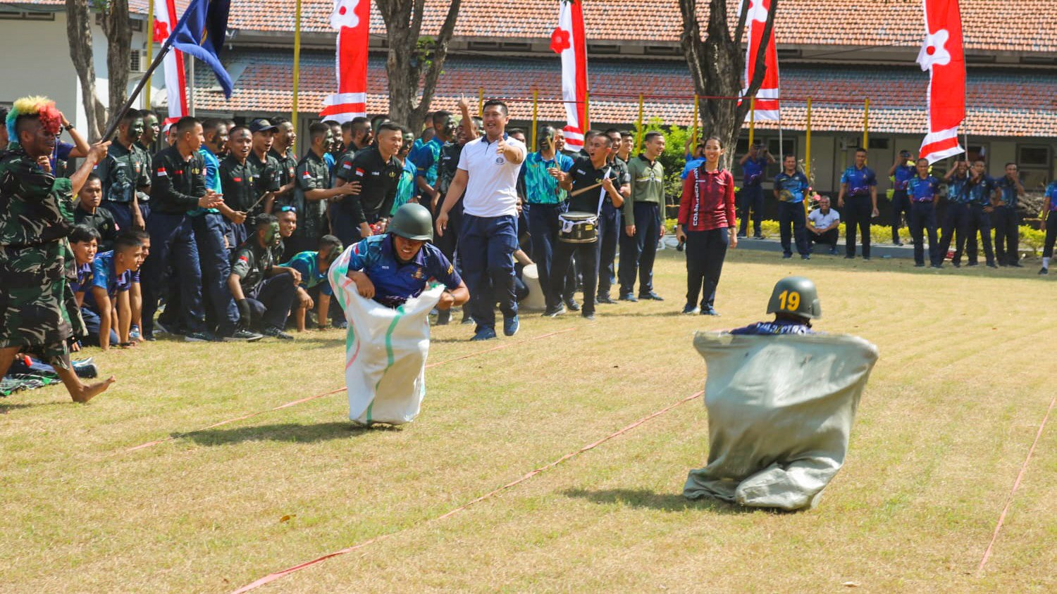 Intip Keseruan Lomba 17 Agustus Antar Siswa Pusdikpel Kodiklatal Jelang HUT ke-79 RI
