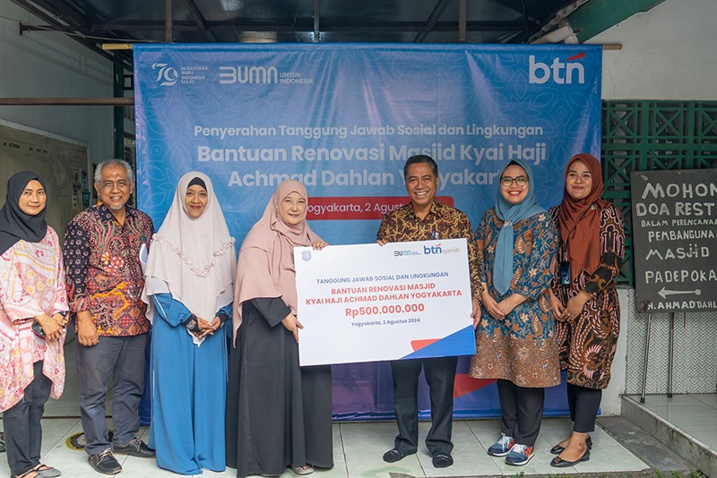 BTN Bantu Renovasi Masjid KH Ahmad Dahlan