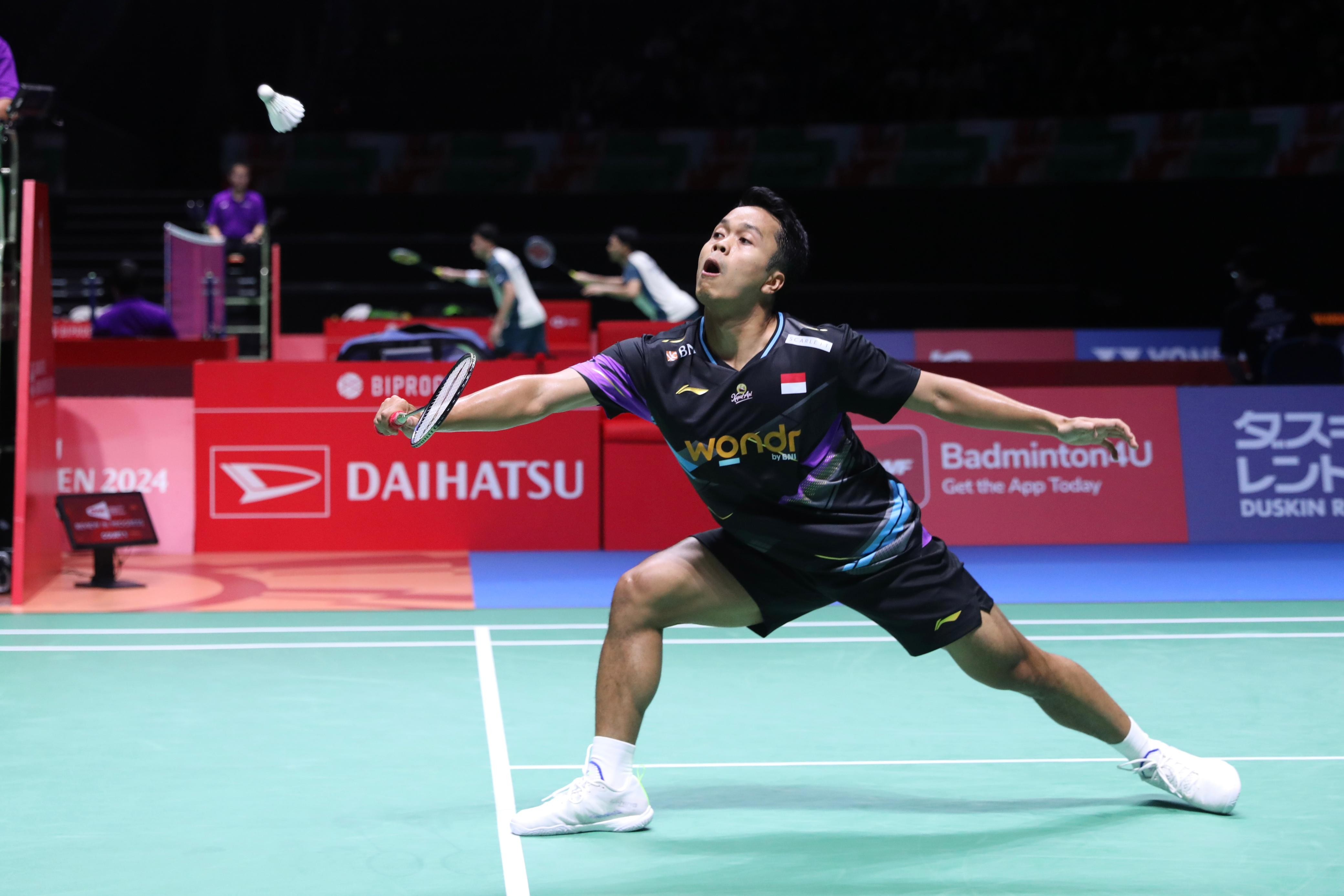 Ditengah Pertandingan, Ginting Putuskan Mundur dari Japan Open 2024