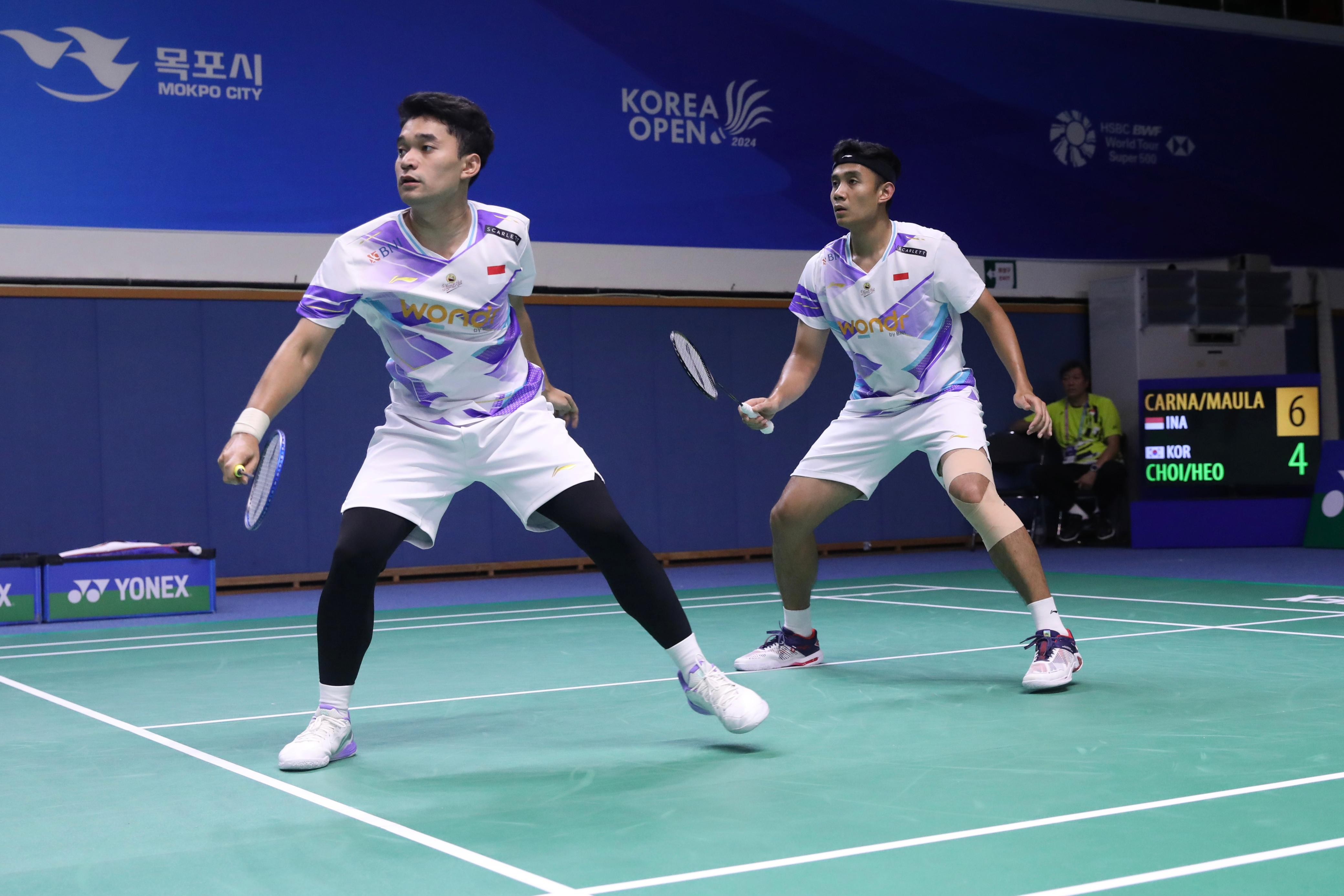 Korea Open 2024: Bagas/Leo Menuju Semifinal