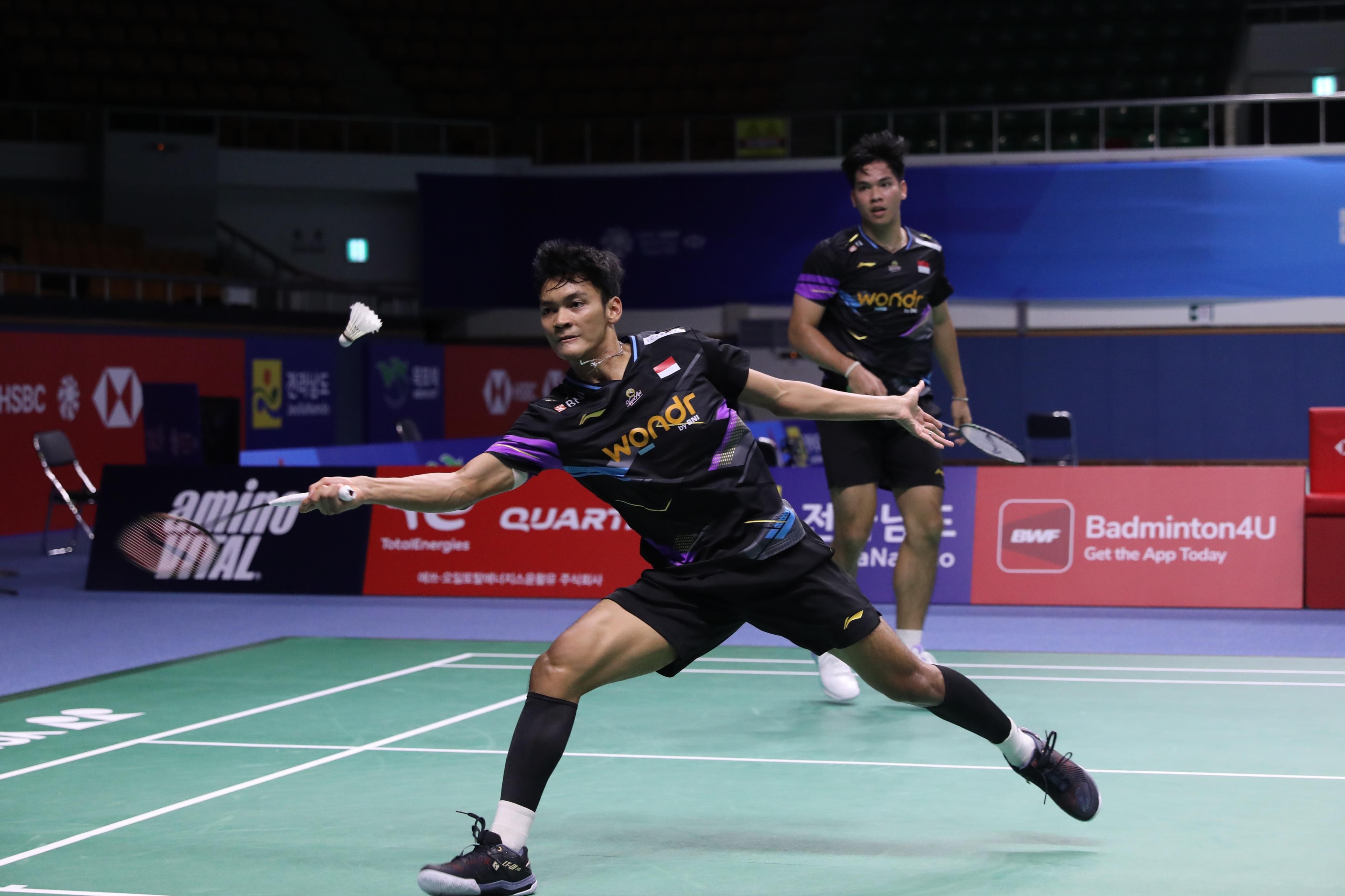 Menang dari Unggulan Cina, Fikri/Daniel Hadapi Leo/Bagas di Semifinal Korea Open