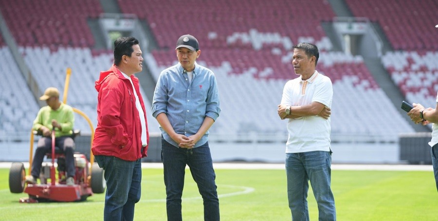 Erick Thohir Pastikan Kondisi GBK Siap untuk Laga Indonesia vs Australia