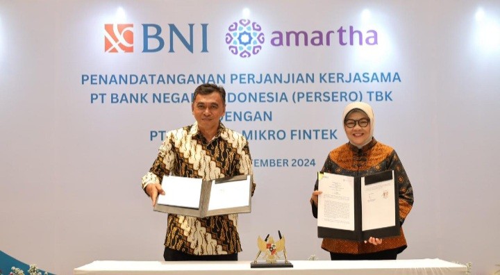 Wujudkan Ekonomi Inklusif dan Digitalisasi Akses Pembiayaan UMKM, BNI Gandeng Amartha