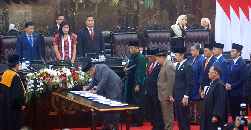 Sembilan Pimpinan MPR RI Periode 2024-2029 Resmi Dilantik