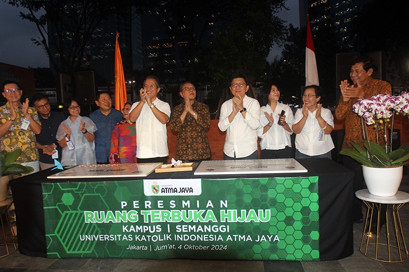 Peresmian Ruang Terbuka Hiujau  Univesitas Atma Jaya