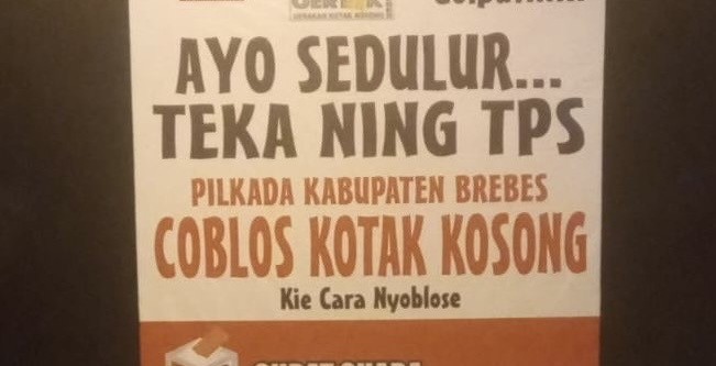 Viral Pengurus PDIP Brebes Kritik Gerakan Kotak Kosong, Begini Tanggapan Tokoh Masyarakat