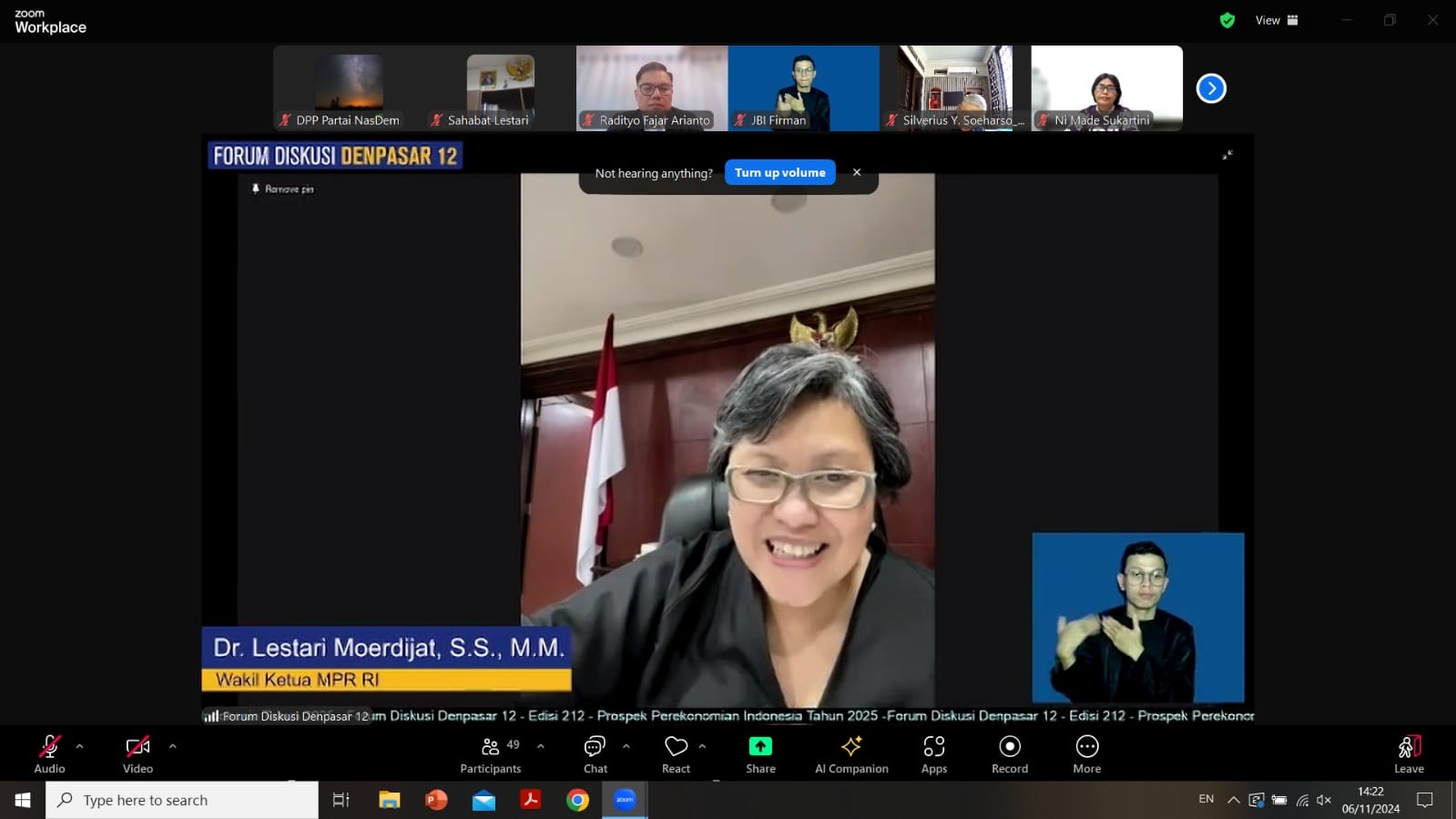 Lestari Sebut Optimisme dan Kewaspadaan Modal Penting Dorong Pertumbuhan Ekonomi