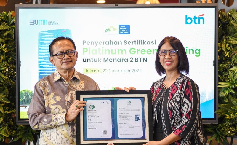 BTN Raih Predikat Tertinggi Green Building