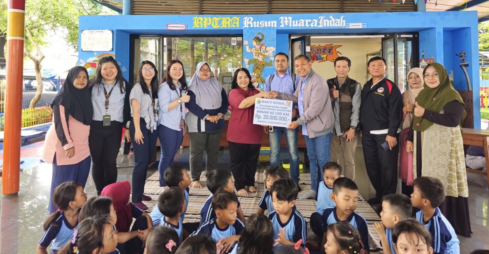 Dukung Kesejahteraan Anak, YKP Berikan Bantuan Makanan Tambahan PAUD Muara Indah
