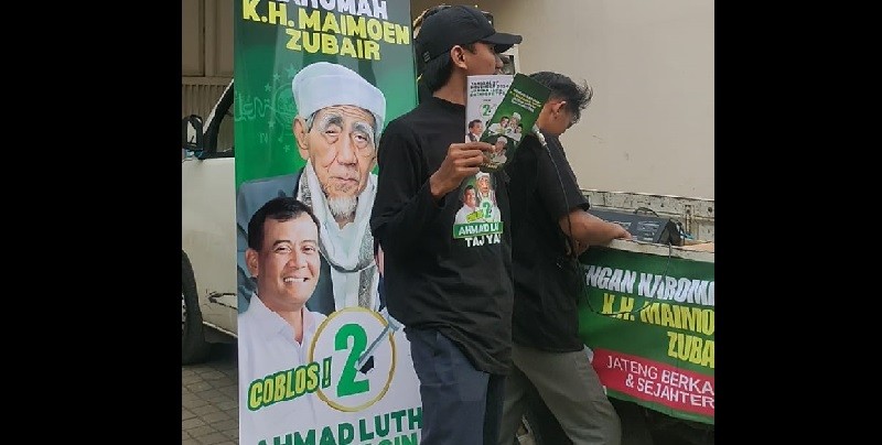 Relawan Muda Altas Pekalongan Bikin Woro–woro, Luthfi–Taj Yasin Pilihan Warga NU