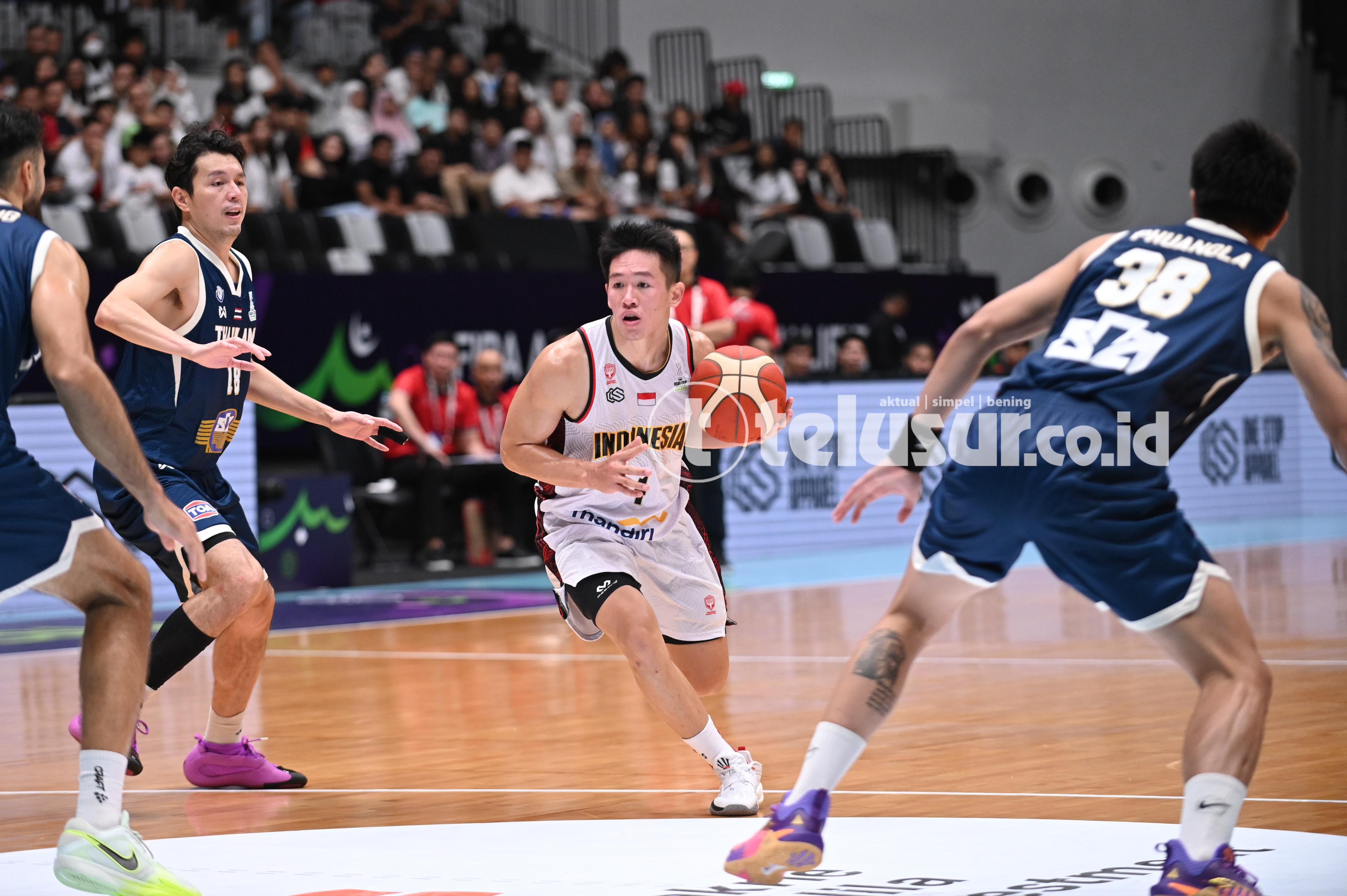 Timnas Basket Indonesia Kalah Telak Lawan Thailand di Kualifikasi FIBA Asia Cup 2025